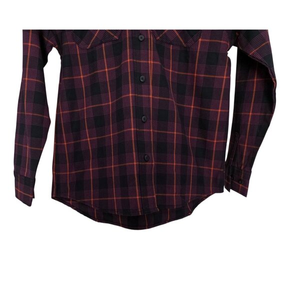 Women's - Dickies Baker Plaid Long Sleeve Button Down Shirt, Size XS - Picture 3 of 8